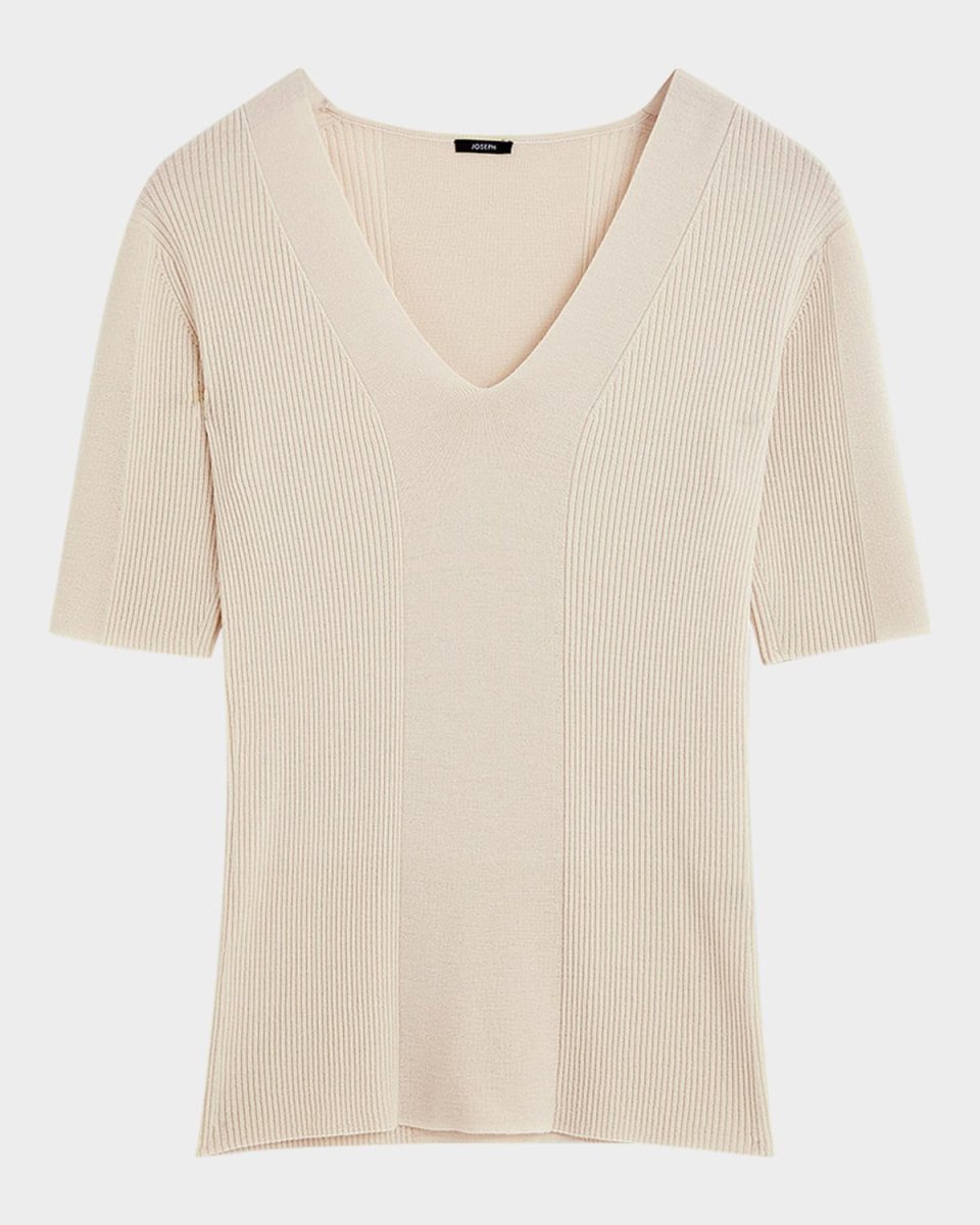 Ribbed Merino Wool Top